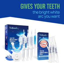 VieBeauti Teeth Whitening Kit - 5X LED Light Tooth Whitener with 35% Carbamide Peroxide, Mouth Trays, Remineralizing Gel and Tray Case - Built-In 10 Minute Timer Restores Your Gleaming White Smile