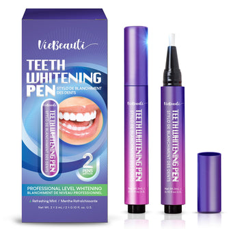 Viebeauti Teeth Whitening Pen Gel: Overnight Tooth Whitener with Carbamide Peroxide for Sensitive Teeth - Professional Dental Stain Remover for an Instant Bright Smile