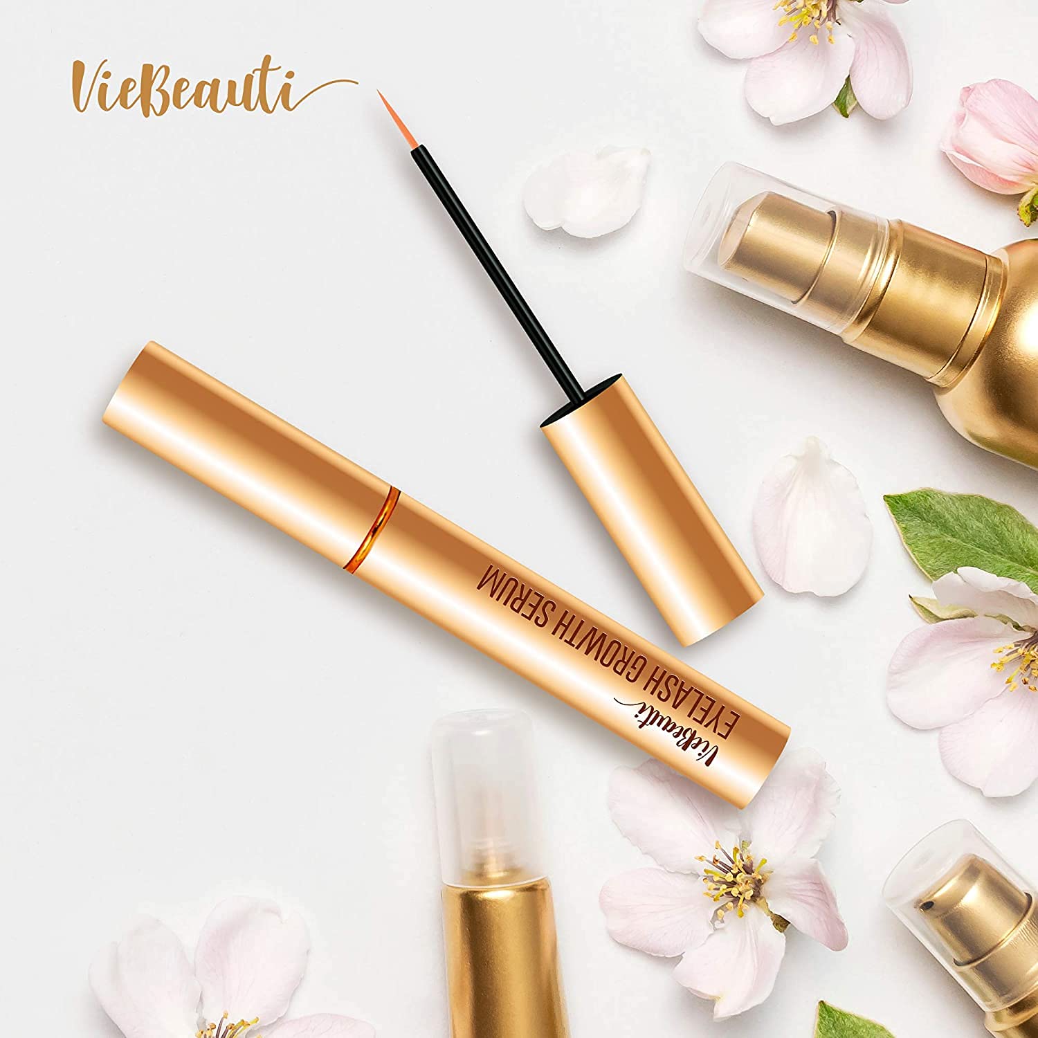 Premium Eyelash Growth Serum Gold VieBeauti